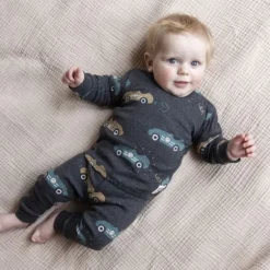 Feetje Ricky Racer Pyjama - Maat 68 - Antraciet Melange