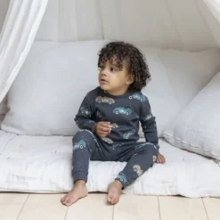 Feetje Ricky Racer Pyjama - Maat 68 - Antraciet Melange