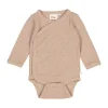 Feetje The Magic is in You Rib Wikkelromper – Mt. 74 - Taupe Melange