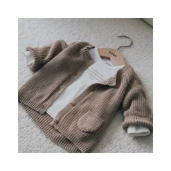 Feetje Vestje Gebreid The Magic is in You Taupe 56