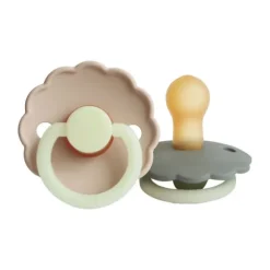 Frigg Fopspeen Daisy Night Portob./Croissant T2 6-18 mnd (2 stuks)