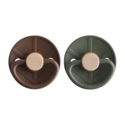 Frigg Fopspeen Little Viking Cocoa/Olive T2 6-18 mnd (2 stuks)