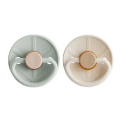 Frigg Fopspeen Little Viking Sage/Cream T1 0-6 mnd (2 stuks)