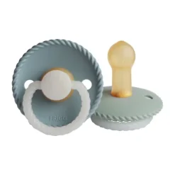 Frigg Fopspeen Rope Night Stone Blue/Sage T1 0-6 mnd (2 stuks)