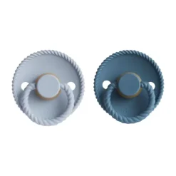 Frigg Fopspeen Rope Ocean View/Powder Blue T2 6-18mnd (2 stuks)