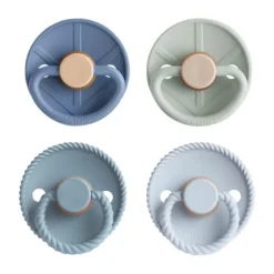 FRIGG Fopspenen - 4-Pack - Skyline Serenity - Latex - 0–6 Mnd