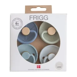 FRIGG Fopspenen - 4-Pack - Skyline Serenity - Latex - 0–6 Mnd