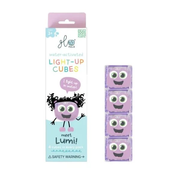 Glo Pals Cubes Light Up Lumi Purple 4-Pack