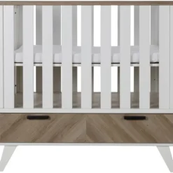 Interbaby Box Met Lade Lancaster Wit/ Visgraatmotief