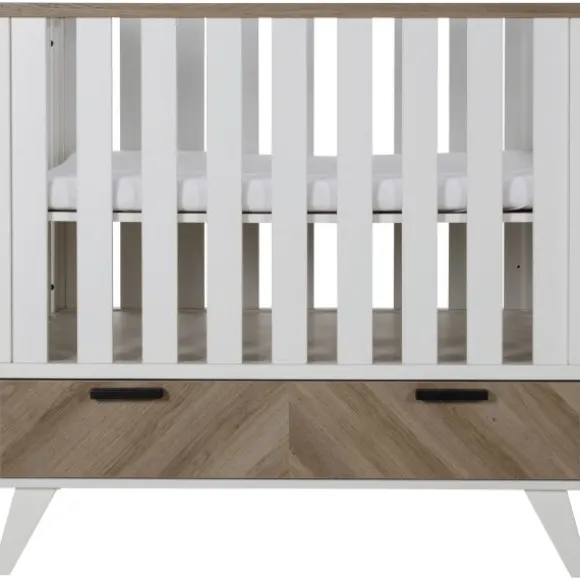 Interbaby Box Met Lade Lancaster Wit/ Visgraatmotief