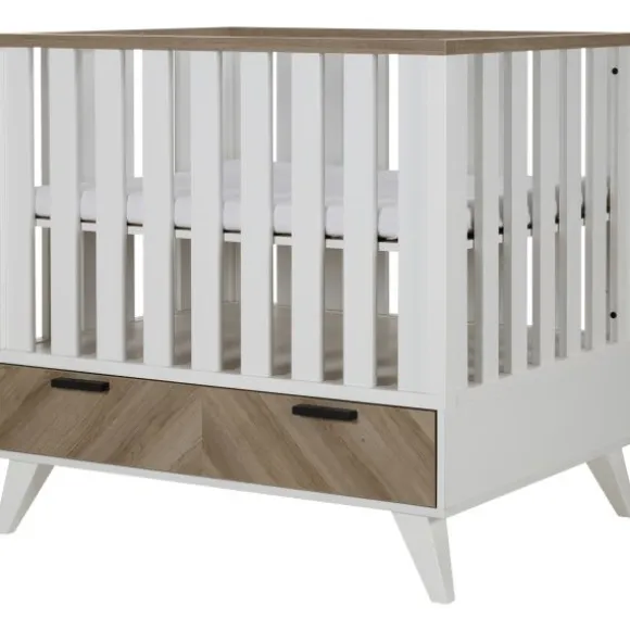 Interbaby Box Met Lade Lancaster Wit/ Visgraatmotief