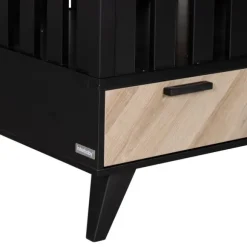 Interbaby Box Met Lade Lancaster Wit/ Visgraatmotief