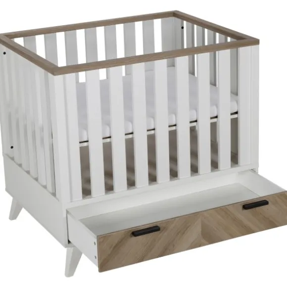 Interbaby Box Met Lade Lancaster Wit/ Visgraatmotief