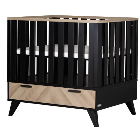 Interbaby Box Met Lade Lancaster Wit/ Visgraatmotief