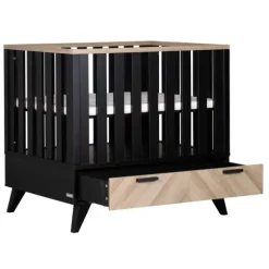 Interbaby Box Met Lade Lancaster Wit/ Visgraatmotief