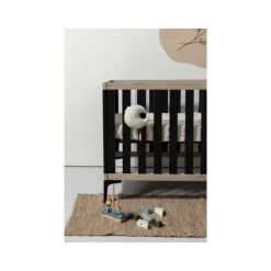 Interbaby Hanglegkast 2-Deurs Strips Zwart