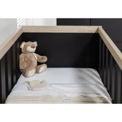 Interbaby Hanglegkast 2-Deurs Strips Zwart