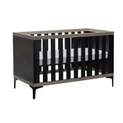Interbaby Hanglegkast 2-Deurs Strips Zwart