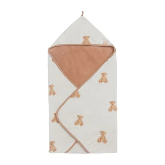 Jollein Badcape Stripe Terry Teddy Bear