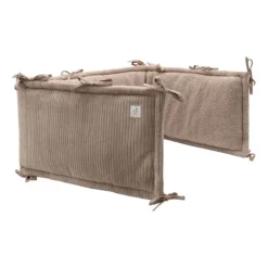 Jollein Boxbumper - Cloudy Rib - 180x30 cm - Milky Coffe