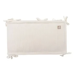 Jollein Boxbumper - Cloudy Rib - 180x30 cm - Milky Coffe