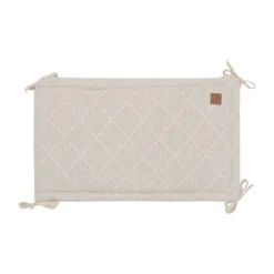 Jollein Check Knit Boxbumper - 180 x 30 cm - Oatmeal