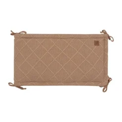 Jollein Check Knit Boxbumper - 180 x 30 cm - Biscuit