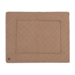 Jollein Check Knit Boxkleed - 75 x 95 cm - Biscuit