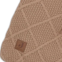 Jollein Check Knit Boxkleed - 75 x 95 cm - Biscuit