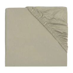 Jollein Hoelaken Boxmatras Jersey Olive Green 75 x 95 cm