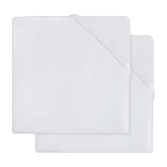 Jollein Hoeslaken Boxmatras - 2 Pack - 75 x 95 cm - Jersey - Nougat