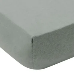 Jollein Hoeslaken Jersey - 40/50x80/90 cm - 2 Stuks - Sea Green/Ivory