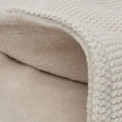 Jollein Ledikantdeken Basic Knit Biscuit/Fleece 100 x 150 cm