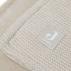 Jollein Ledikantdeken Basic Knit Biscuit/Fleece 100 x 150 cm