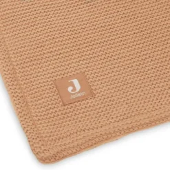 Jollein Ledikantdeken Basic Knit Biscuit/Fleece 100 x 150 cm