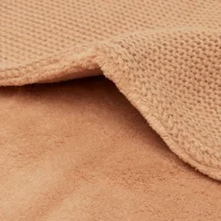 Jollein Ledikantdeken Basic Knit Biscuit/Fleece 100 x 150 cm