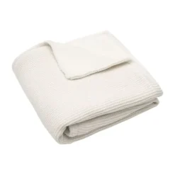 Jollein Ledikantdeken Basic Knit Wild Rose/Fleece 100 x 150 cm