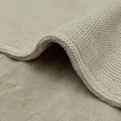 Jollein Ledikantdeken Basic Knit Wild Rose/Fleece 100 x 150 cm