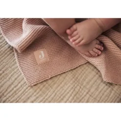 Jollein Ledikantdeken Basic Knit Wild Rose 100 x 150 cm