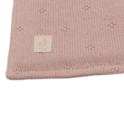 Jollein Ledikantdeken Cosy Knit Ivory / Velvet 100 x 150 cm