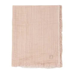Jollein Ledikantdeken Fringe Moonstone / Ivory GOTS 120 x 120 cm
