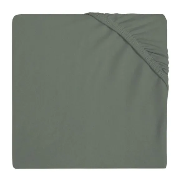 Jollein Ledikanthoeslaken Jersey 60 x 120 cm Ash Green