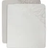 Jollein Ledikanthoeslaken Jersey 60 x 120 cm Ivory/Nougat 2-pack