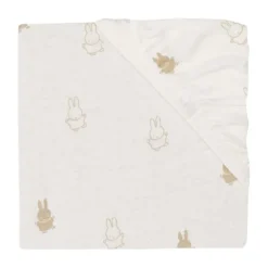 Jollein Ledikanthoeslaken Jersey Happy Miffy Nougat 60 x 120 cm
