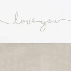 Jollein ledikantlaken Love You Nougat 120 x 150 cm