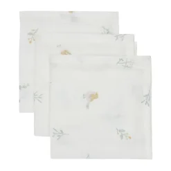 Jollein Lovely Birds Hydrofiel Monddoekje - 3 Pack - 31 x 31 cm