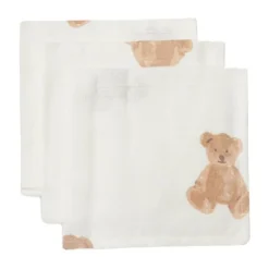 Jollein Monddoekje Hydrofiel Teddy Bear 3-pack