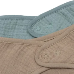 Jollein Slab Bandana Hydrofiel - Sea Green / Biscuit - 2 Stuks