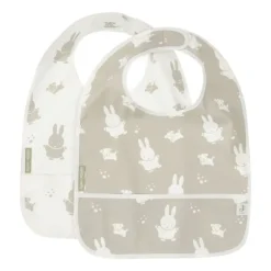 Jollein Slab Waterproof Miffy & Snuffy Olive Green 2-Pack