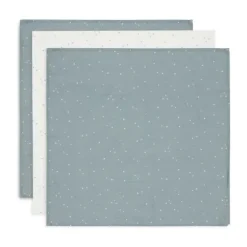 Jollein Twinkling Small Multidoek - 3 Pack - 70 x 70 cm - Hydrofiel - Sea Green